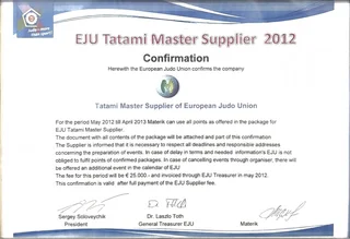 EJI Tatami Master Supplier 2012